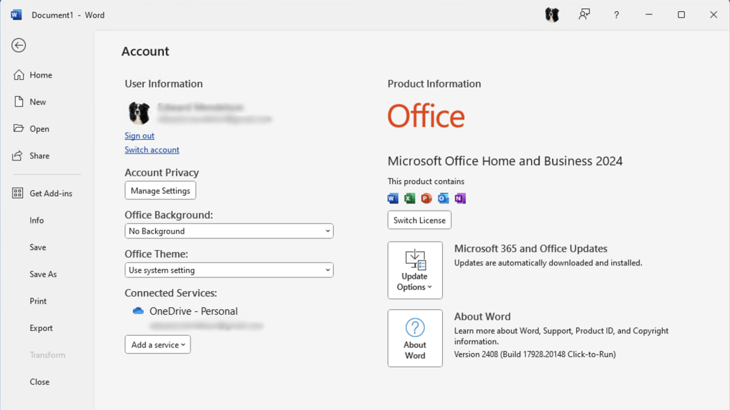 Microsoft Office 2024 Professional — License Key, Digital Delivery 4 Microsoft Office 2024 Professional Plus activation screen