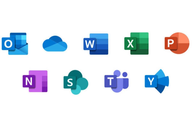 Microsoft Word, Excel and PowerPoint 2019 application interface screenshot